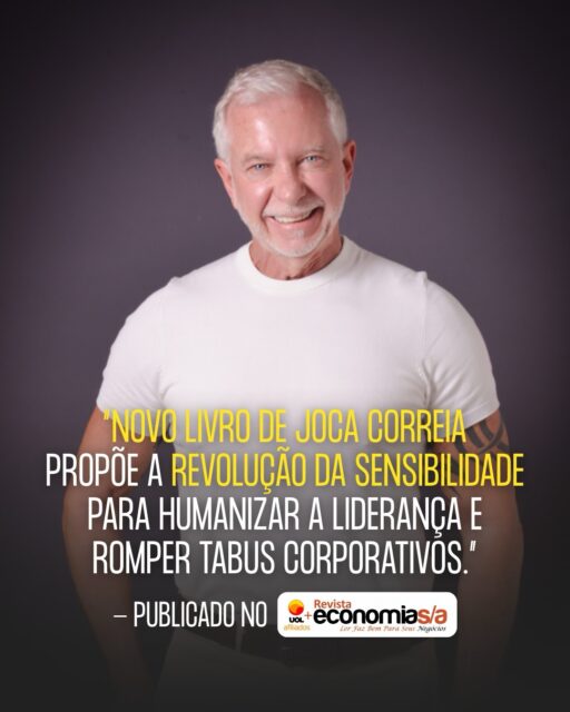 Algumas ideias levam tempo até encontrarem espaço para serem discutidas com a seriedade que merecem.

Talvez por isso seja tão significativo ver temas como comportamento, liderança, relações, saúde emocional e confiança, ganhando novas conversas e alcançando outros públicos.

O portal Economia S/A publicou uma matéria sobre esse movimento e sobre algumas das provocações que atravessam o livro.

Se esse assunto também te interessa, vale ler a reportagem completa!

Te espero no lançamento, dia 17/11 às 19h, na Livraria da Travessa no Barra Shopping, Rj.